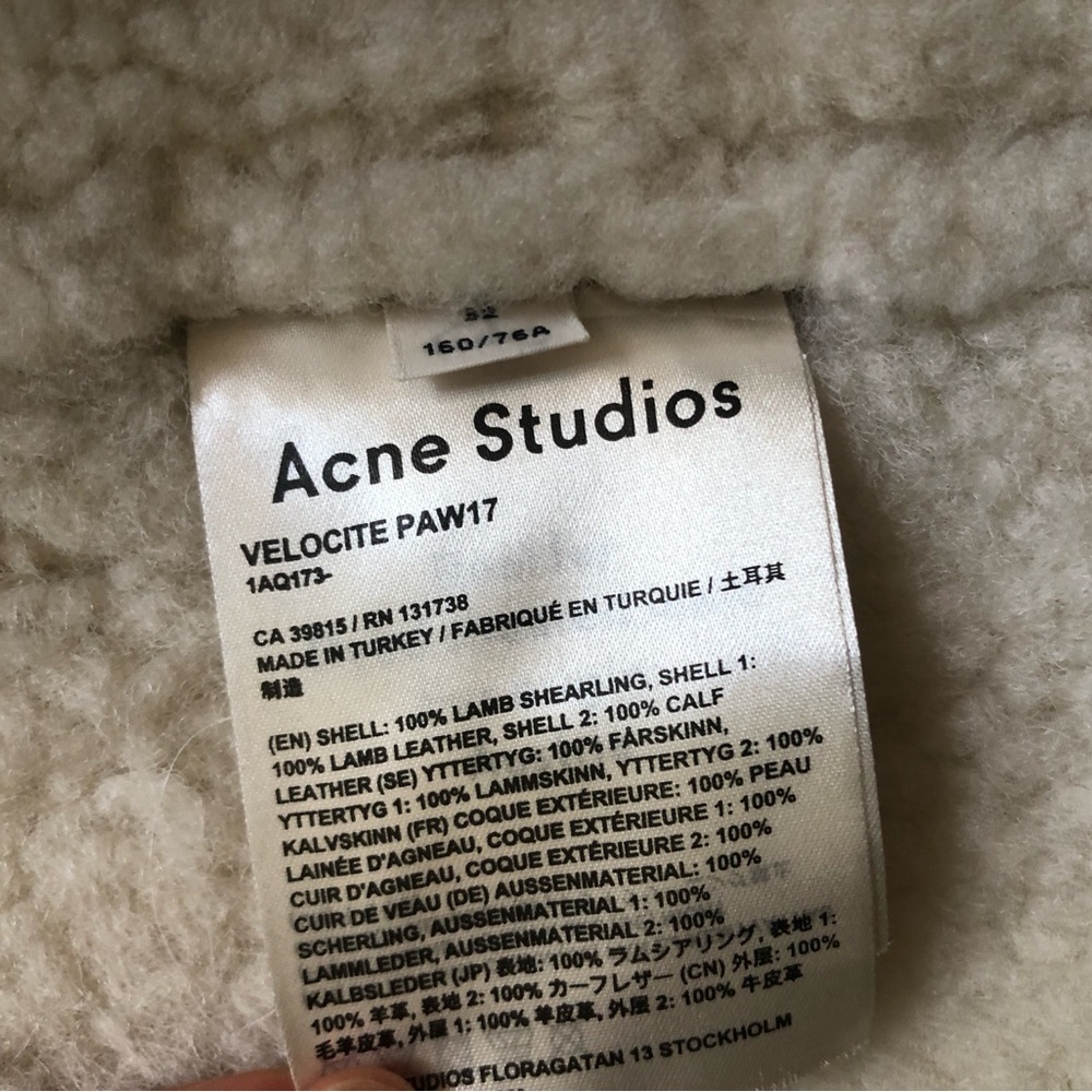 Acne studios shearling jacket - Picture 10 of 11
